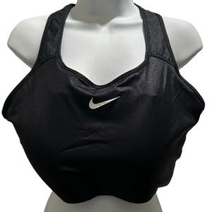 Nike black shimmer sports bra